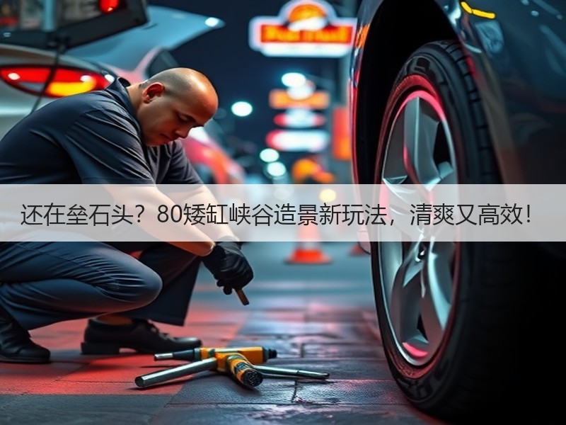 还在垒石头？80矮缸峡谷造景新玩法，清爽