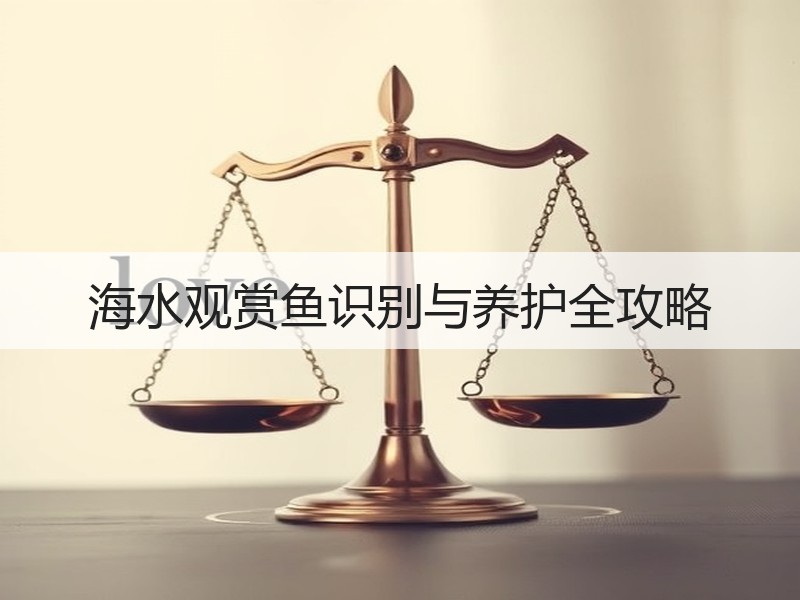 海水观赏鱼识别与养护全攻略