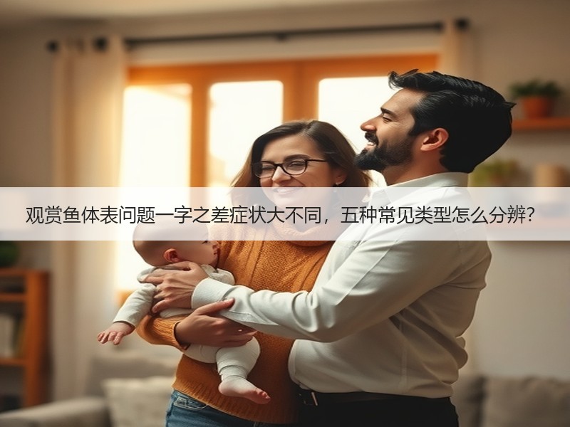 观赏鱼体表问题一字之差症状大不同，五种常