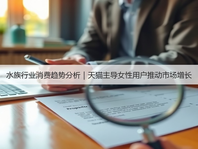水族行业消费趋势分析｜天猫主导女性用户推