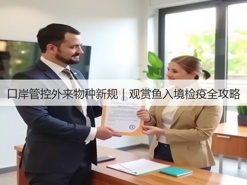 口岸管控外来物种新规｜观赏鱼入境检疫全攻