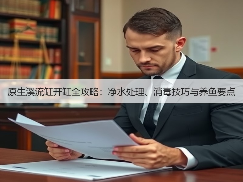 原生溪流缸开缸全攻略：净水处理、消毒技巧
