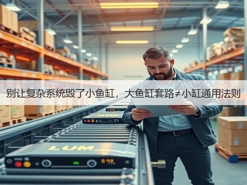 别让复杂系统毁了小鱼缸，大鱼缸套路≠小缸