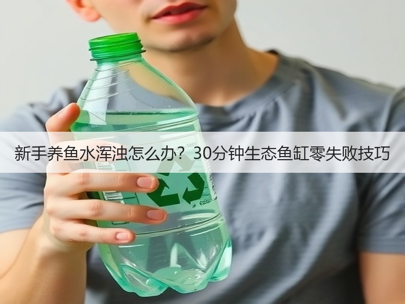 新手养鱼水浑浊怎么办？30分钟生态鱼缸零