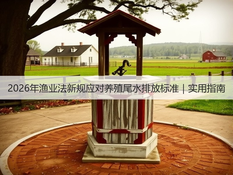 2026年渔业法新规应对养殖尾水排放标准