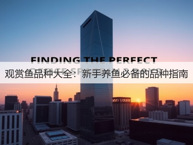 观赏鱼品种大全：新手养鱼必备的品种指南