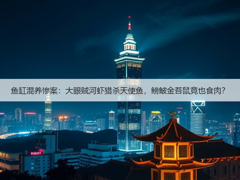 鱼缸混养惨案：大眼贼河虾猎杀天使鱼，鳑鲏