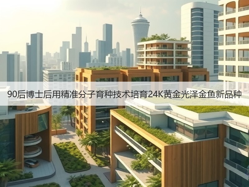 90后博士后用精准分子育种技术培育24K黄金光泽金鱼新品种