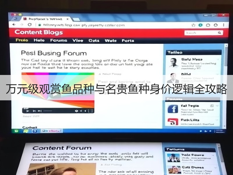 万元级观赏鱼品种与名贵鱼种身价逻辑全攻略