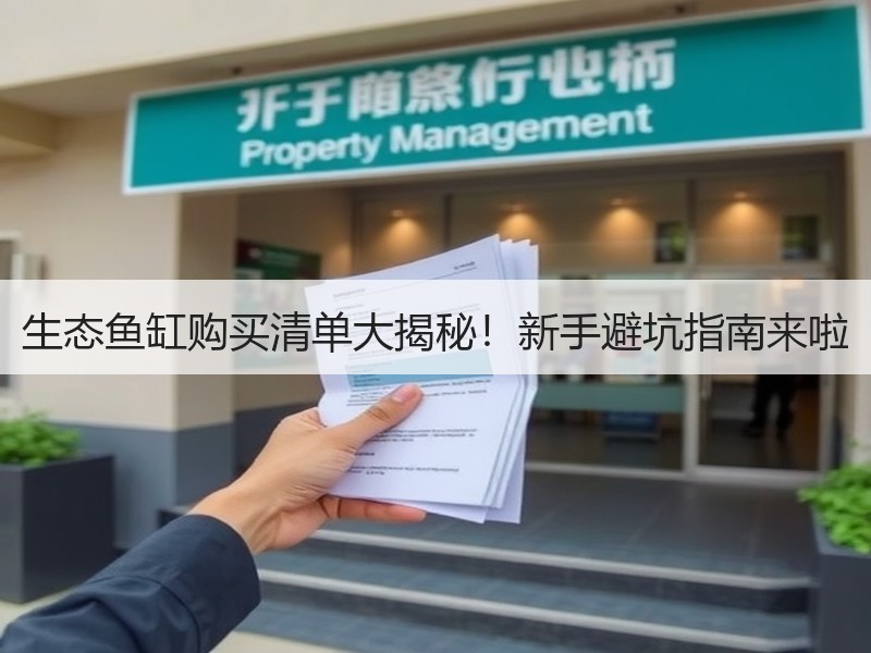 生态鱼缸购买清单大揭秘！新手避坑指南来啦