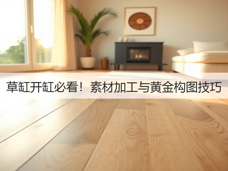 草缸开缸必看！素材加工与黄金构图技巧