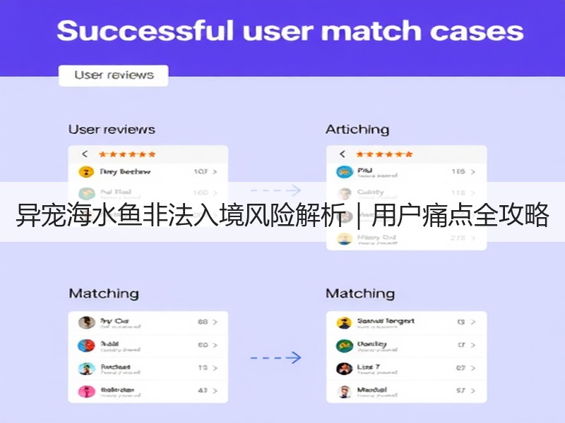 异宠海水鱼非法入境风险解析｜用户痛点全攻
