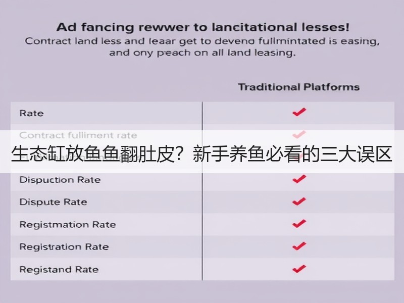 生态缸放鱼鱼翻肚皮？新手养鱼必看的三大误