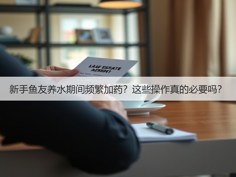 新手鱼友养水期间频繁加药？这些操作真的必