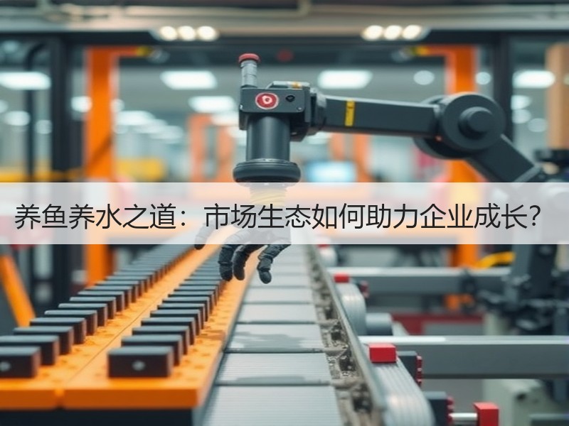 养鱼养水之道：市场生态如何助力企业成长？