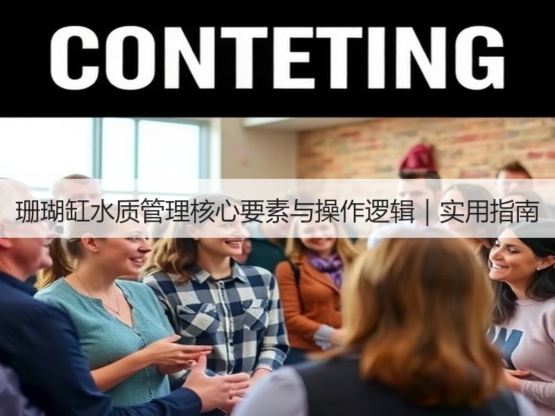 珊瑚缸水质管理核心要素与操作逻辑｜实用指